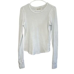 Free People White Long Sleeve Top